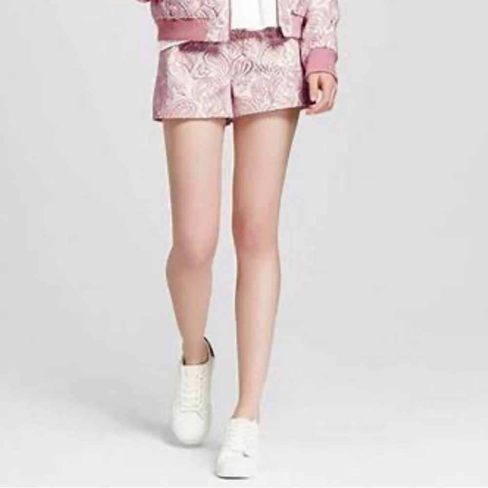 Victoria Beckham for Target Damask Print Pleated Front Dressy Shorts Size 12